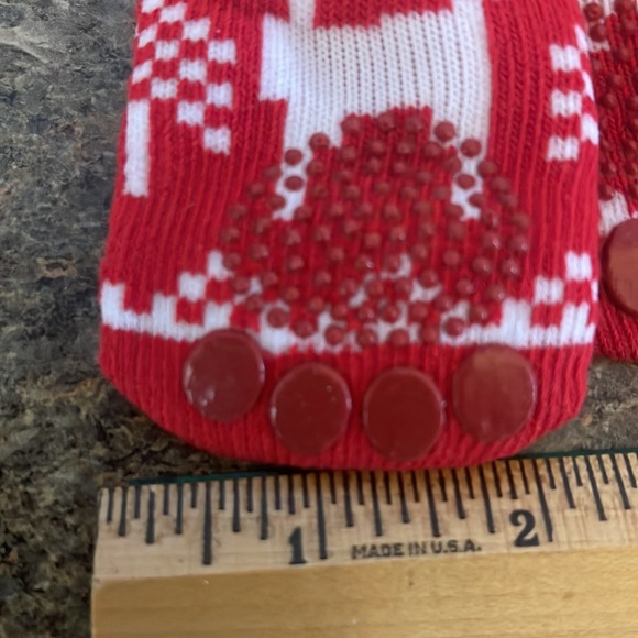 NWT GRIP Socks for Dogs Red and White L - Picture 4 of 7